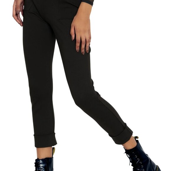 Push It Ponte High Waisted Cuffed Pants - Picture 2 of 7